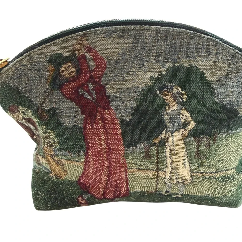 VTG Tolon Women's Golf Pouch Small Green Victorian Sports Talon Zip Ladie's Golf